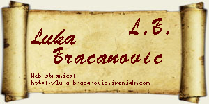 Luka Bracanović vizit kartica